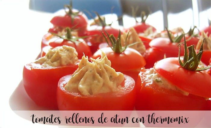Tomates rellenos de atún con Thermomix
