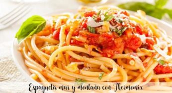 Espaguetis mar y montaña con Thermomix