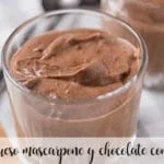 Mousse de queso mascarpone y chocolate con Thermomix