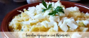 bacalao Ajoarriero con thermomix