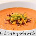 Gazpacho de tomate y melon con thermomix
