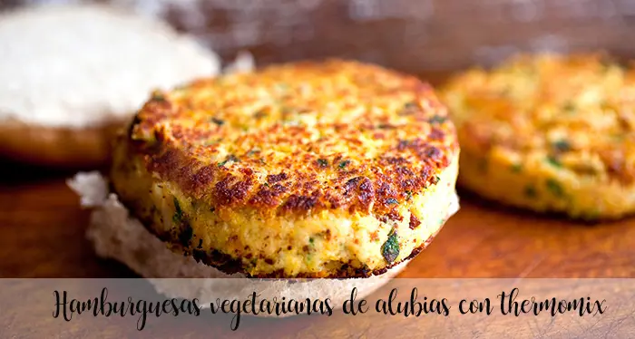 Hamburguesas vegetarianas de alubias con thermomix - Recetas para Thermomix