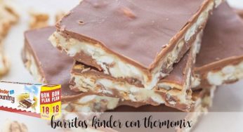 Barritas Kínder chocolate con thermomix