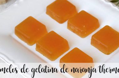 Caramelos de gelatina y naranja con Thermomix