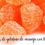 Caramelos de gelatina de naranja con thermomix