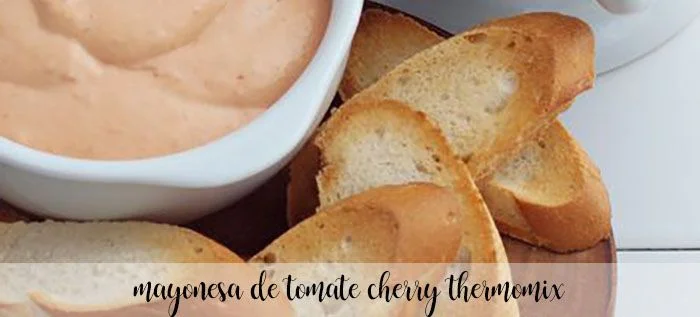 Mayonesa de tomate cherry con Thermomix