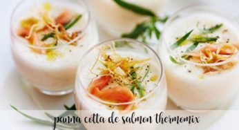 Panna cotta con salmón con Thermomix