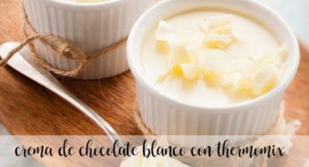 Crema de chocolate blanco con thermomix