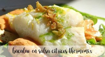 Bacalao en salsa de cítricos con Thermomix