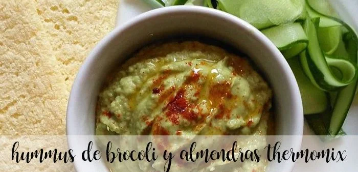 Hummus de brócoli y almendras con Thermomix