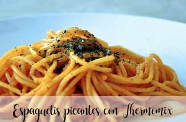 Espaguetis picantes Thermomix