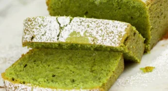 Pan de té matcha al vapor con Thermomix