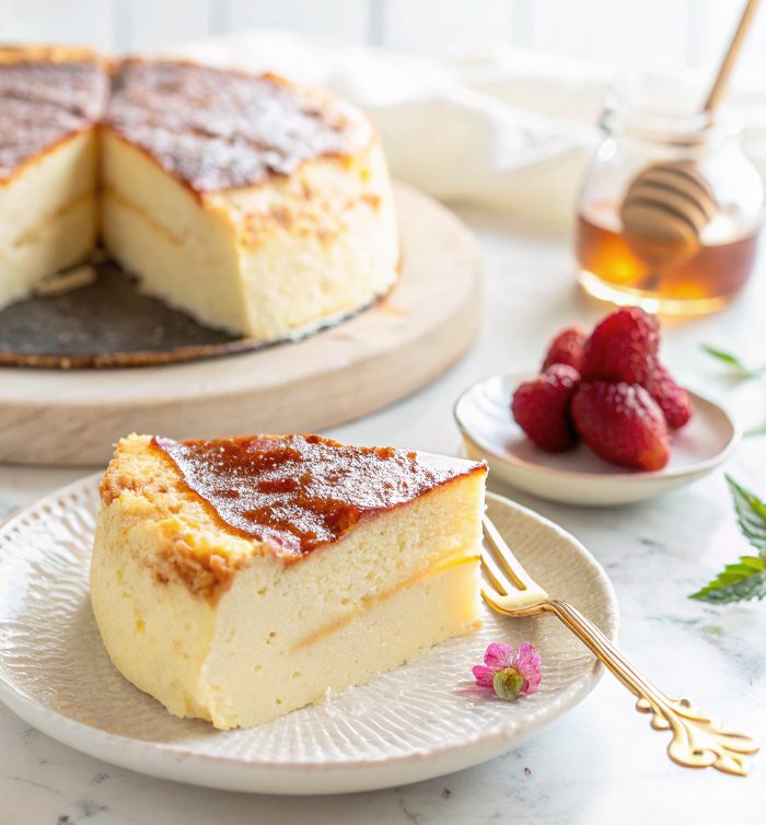 Tarta de yogur griego con solo 3 ingredientes en freidora de aire