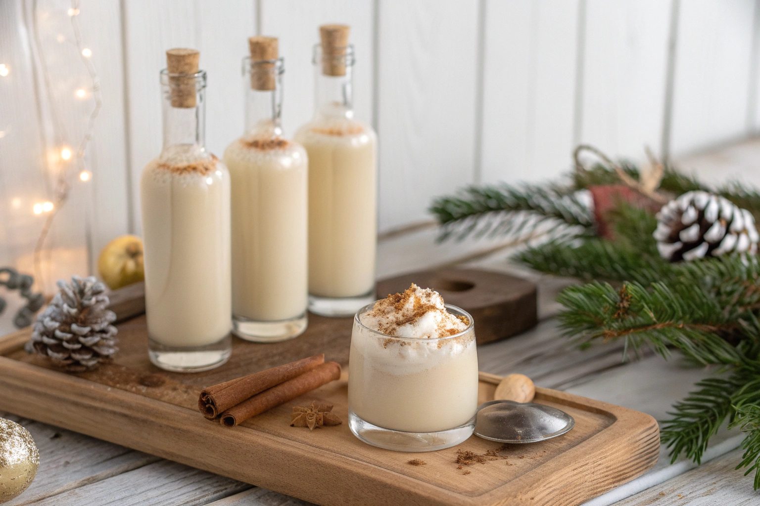 Licor de Navidad de chocolate blanco con Thermomix