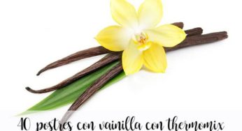 40 postres con vainilla con thermomix