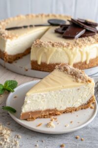 Cheesecake de Chocolate Blanco Sin Horno con Thermomix