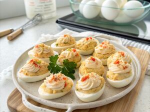 Huevos Rellenos de Surimi y Atún con Thermomix
