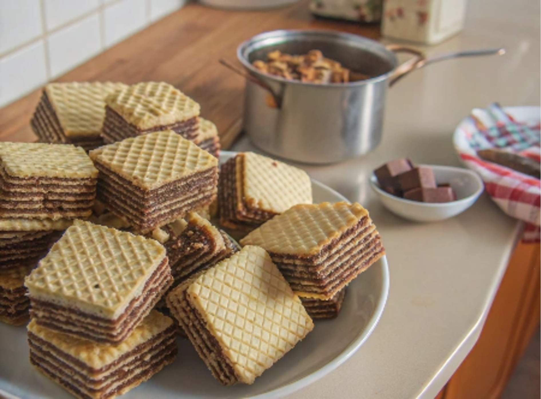 galletas de Barquillo con Relleno de Chocolate con thermomix