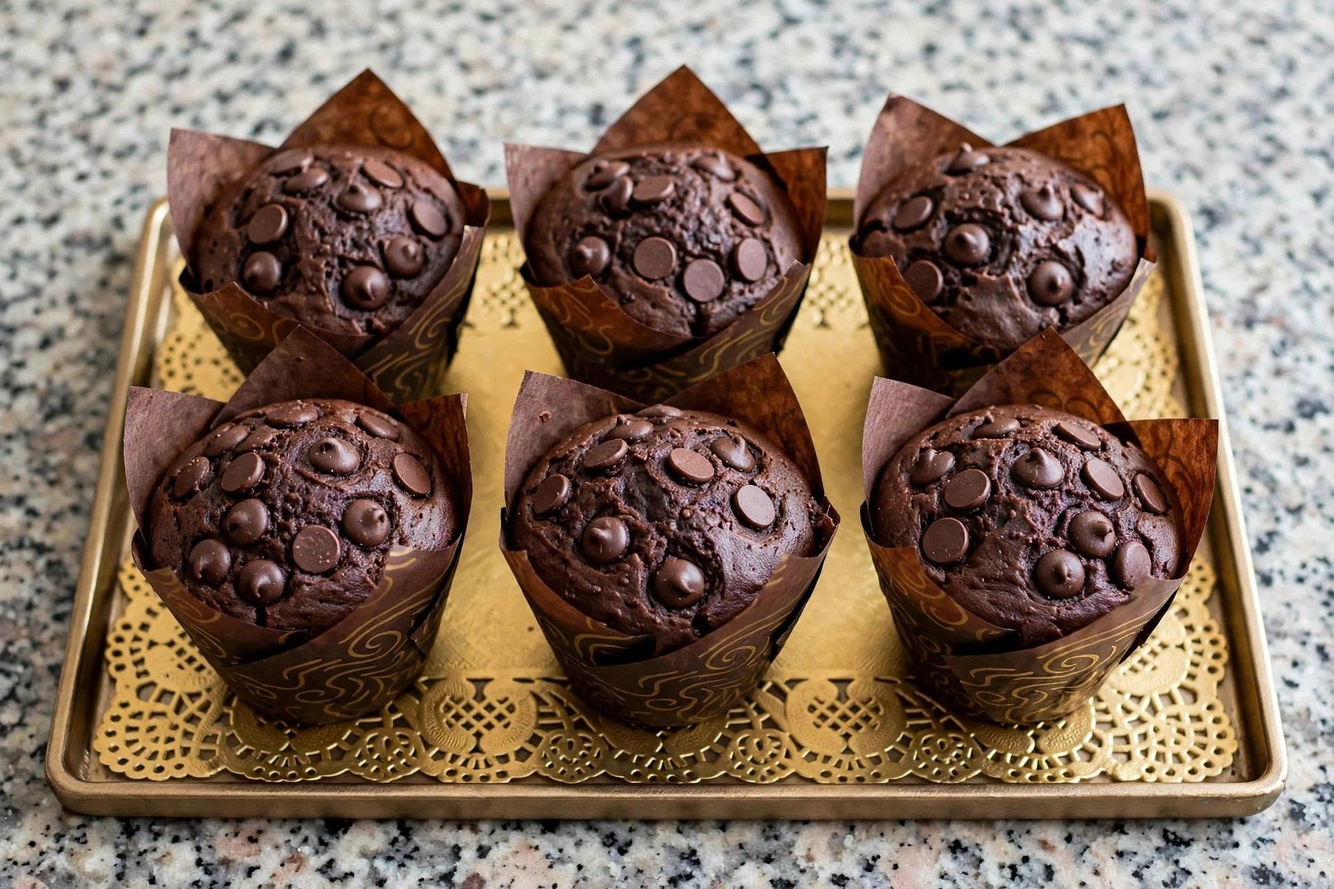Muffins de Chocolate de Luz con Thermomix