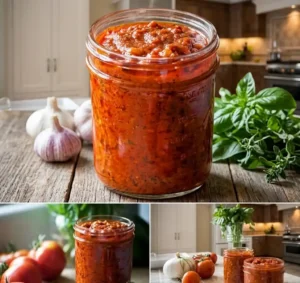 Salsa de tomate con calabacín y zanahorias en Thermomix