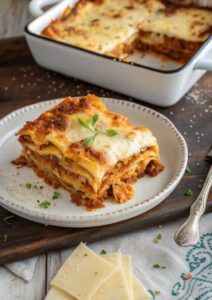 Lasaña de Carne y Bechamel en Freidora de Aire