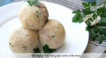 Albondigas frias de atun y queso crema con thermomix