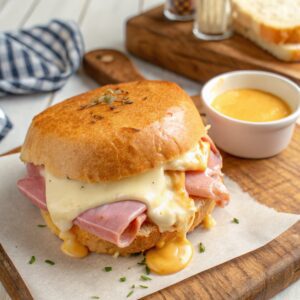 Receta Rápida de ham de Jamón y Queso en Freidora de Aire