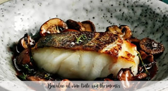 Bacalao al vino tinto con thermomix