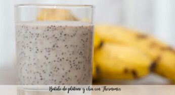 Batido esponjoso de plátano y chía con thermomix