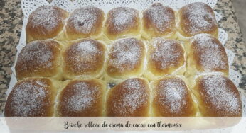 Brioche relleno de crema de cacao con thermomix