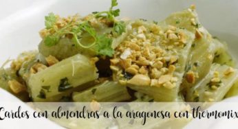 Cardos con almendras a la aragonesa con thermomix