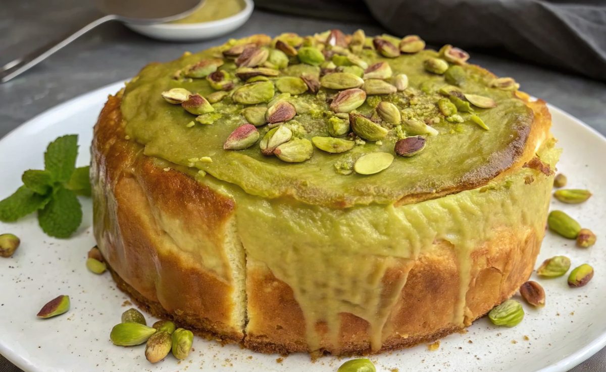Cheesecake de pistacho con freidora de aire - airfryer