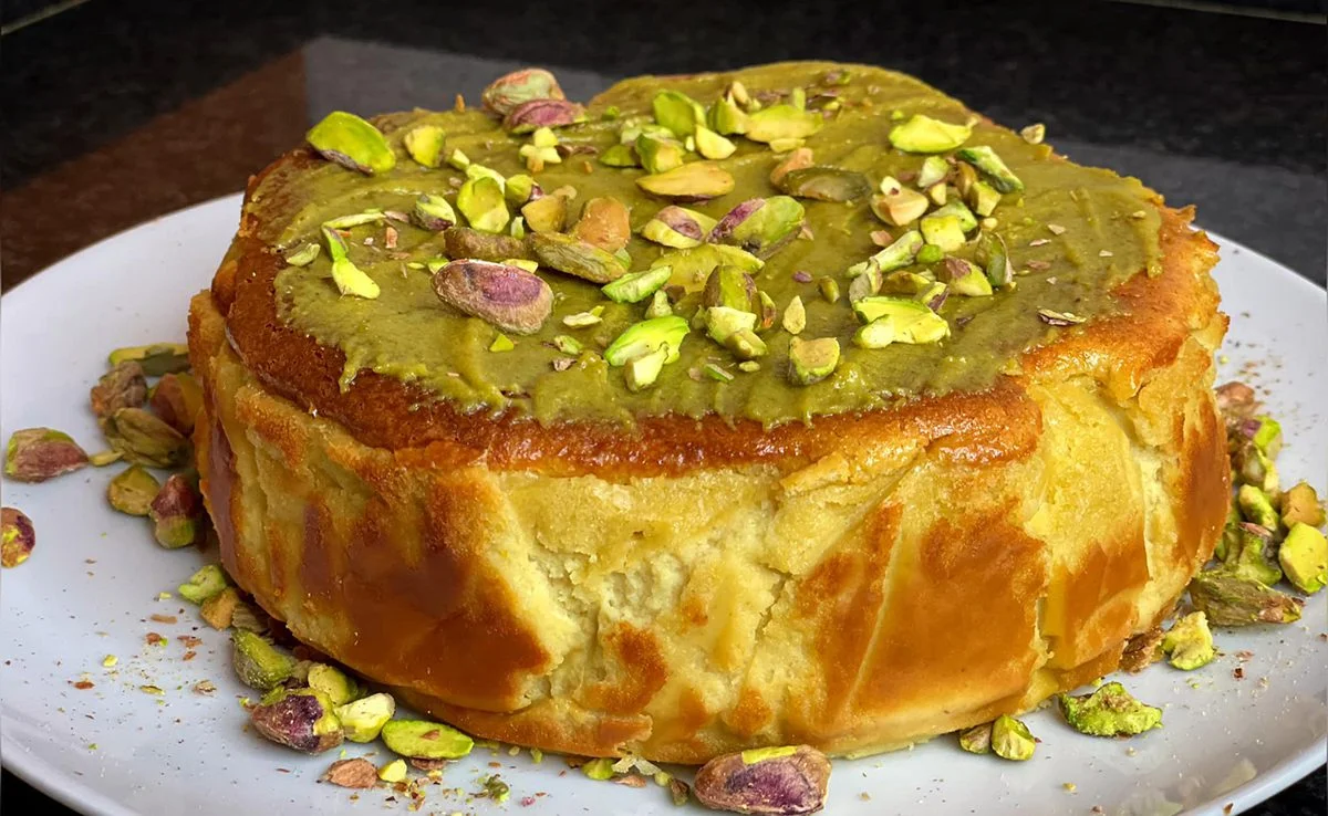 Cheesecake de pistacho con freidora de aire - airfryer
