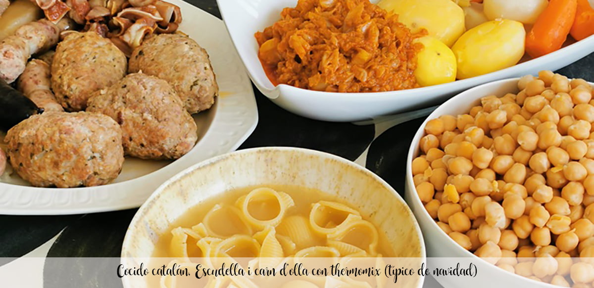 Cocido catalán, Escudella i carn d'olla con thermomix (típico de navidad)