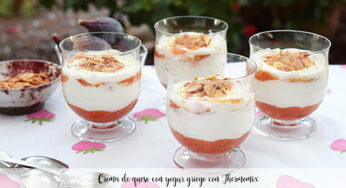 Crema de queso con yogur griego con Thermomix