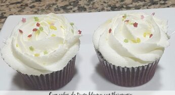 Cup cakes de trufa blanca con thermomix