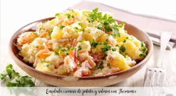 Ensalada cremosa de patata y salmón con Thermomix