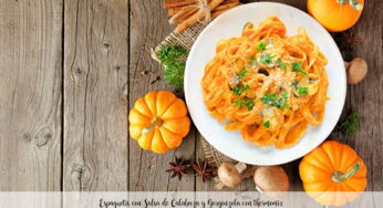 Espaguetis con Salsa de Calabaza y Gorgonzola con thermomix