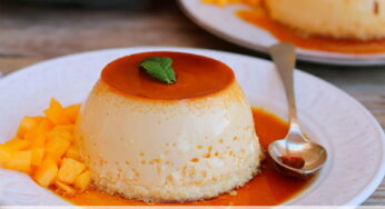 Flan de melocotón con Thermomix