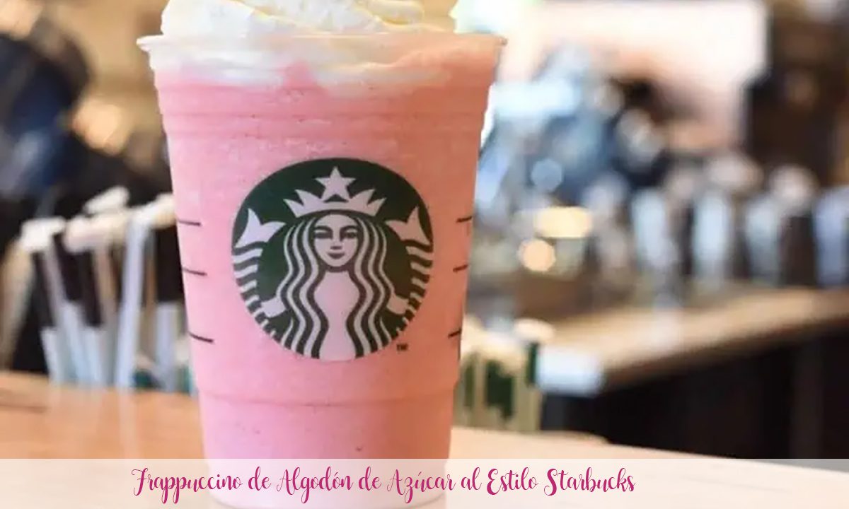 Frappuccino de Algodón de Azúcar al Estilo Starbucks