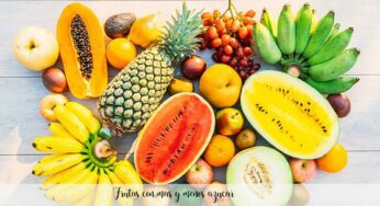 Frutas con mas y menos azucar