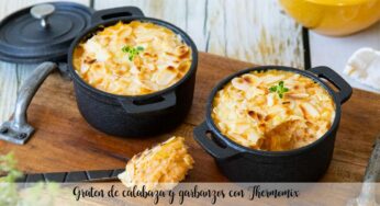 Graten de calabaza y garbanzos con Thermomix