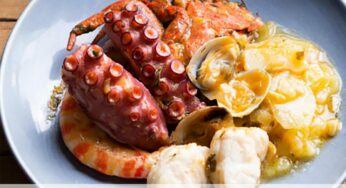 Guiso de Pulpo y Rape a la Sidra con Thermomix