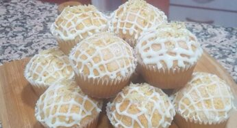 Magdalenas de limon con glaseado con thermomix