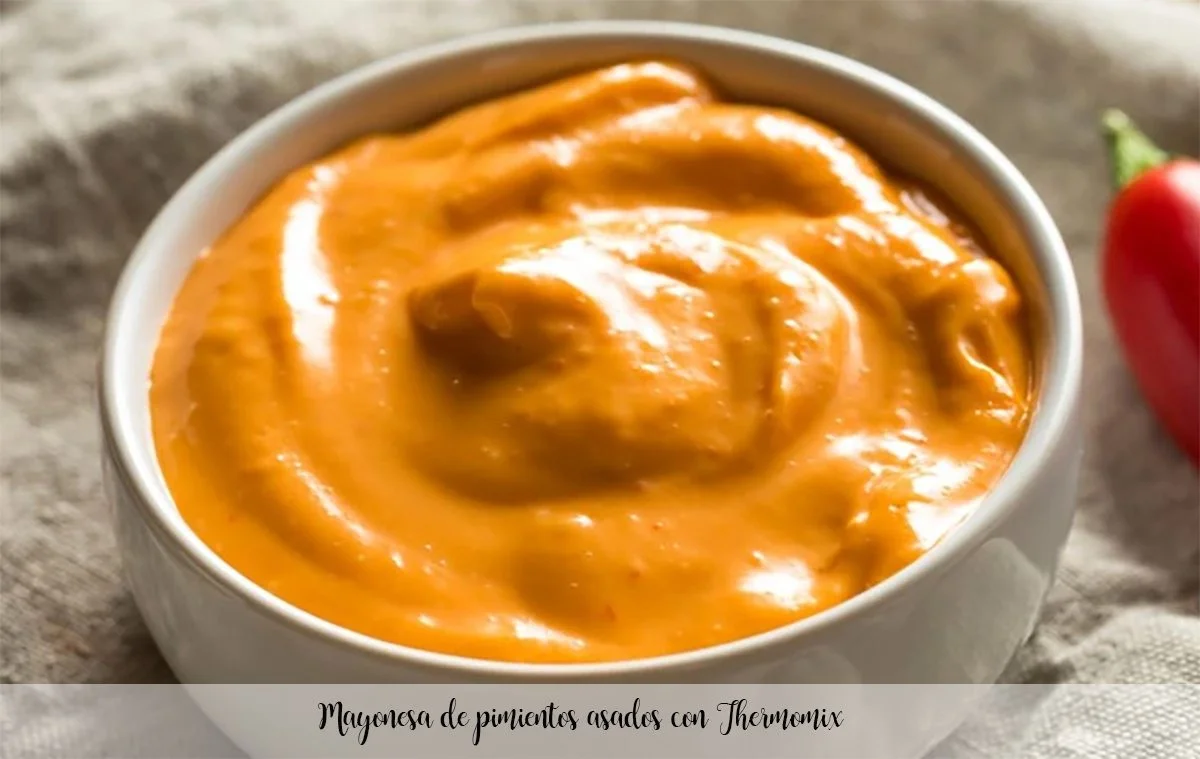 Mayonesa de pimientos asados con Thermomix