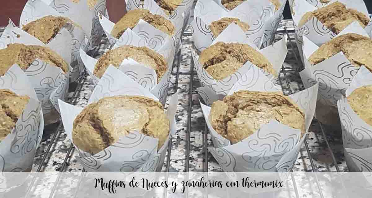 Muffins de Nueces y zanahorias con thermomix