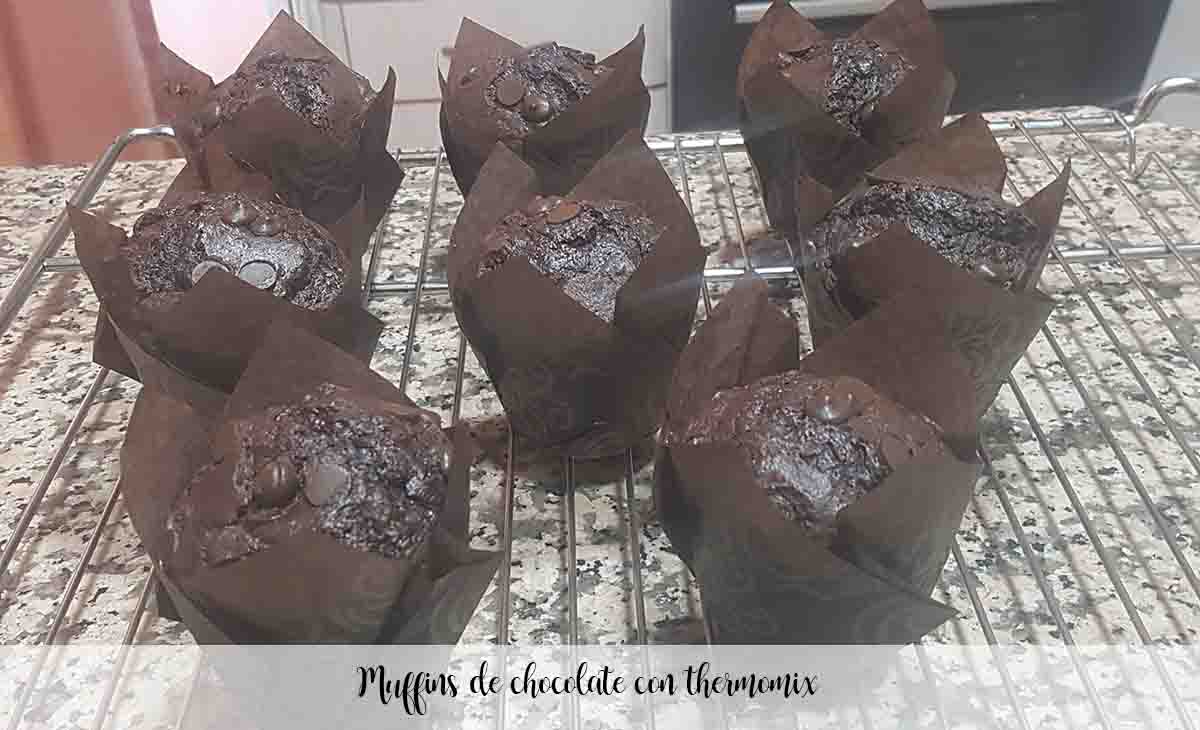 Muffins de chocolate con thermomix