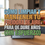 Cómo limpiar y mantener tu freidora de aire para que dure años (sin esfuerzo)