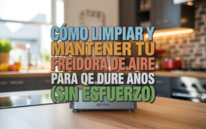 Cómo limpiar y mantener tu freidora de aire para que dure años (sin esfuerzo)