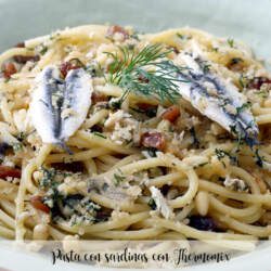 Pasta con sardinas con Thermomix - Recetas para Thermomix